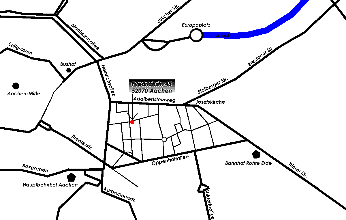 Kontakt --> Anfahrt --> Karte